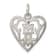 Sterling Silver Mom in Heart Pendant
