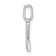 14K White Gold Diamond Letter Z Initial Pendant