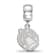 Sterling Silver Rhodium-plated LogoArt Mississippi State University
Small Dangle Bead