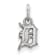Rhodium Over Sterling Silver MLB Detroit Tigers LogoArt Pendant
