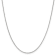 14K White Gold 1.55mm Rolo Pendant Chain Necklace