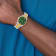 Charles Hubert Two-Tone Stainless Steel Green Dial Watch