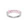 Pink Cubic Zirconia Platinum Over Sterling Silver Ring 2.16ctw
