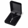 White Cubic Zirconia 14k White Gold Key Pendant With Chain 0.20ctw