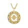 Cardano Initial Q Pendant Necklace In 18K Gold Over Bronze