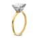 14K Yellow Gold With White Gold Accents 2 ct. D E F Pure Light Princess
Moissanite Solitaire Ring