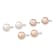 Rhodium Over Sterling Silver Multi-color Freshwater Pearl
Necklace/Bracelet/Earring Set