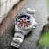 Dominatore Del Mare Bandiera Brown Dial White Bezel White Stainless
Steel Band Japan Quartz Watch