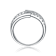 CZ Criss-Cross Bypass Ring In Sterling Silver