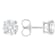 Lab-Grown Diamond Stud Earrings In 14K White Gold 3.00ctw
