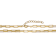 Pave CZ Chain Necklace In 14K Gold Over Sterling Silver