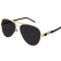 Gucci Gold Tone and Havana Frame / Gray Lens Aviator Sunglasses