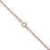 14k Rose Gold 1.15mm Solid Baby Rope 24 Inch Chain