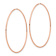 14k Rose Gold 2 1/4" Polished Endless Hoop Earrings