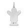 Rhodium Over 14K White Gold Satin Boy Love Charm