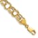 14k Yellow Gold 8.5mm Double Link Charm Bracelet