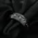 TALON Black Titanium Ring with Black Sapphires 8mm