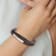 Brown Faux Leather and Stainless Steel Brushed Brown Multi-Strand with
0.5-inch Extension Bracelet