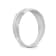 Rhodium Over 14K White Gold AA Quality Trio Mens Wedding Band