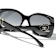 Chanel Black Square Frame with Black Heart / Gray Lenses Sunglasses
