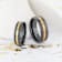 VIVALDI Black Ceramic Wedding Band With Yellow Gold Groove 8mm