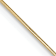 14K Yellow Gold 0.5mm Octagonal Snake Chain Necklace