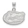 Rhodium Over Sterling Silver LogoArt University of Florida Small Pendant