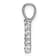 Rhodium Over 14K White Gold Lab Grown Diamond Letter A Initial Pendant