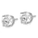 Rhodium Over 14K White Gold 4ct. 8.0mm Round G H I True Light Moissanite
Screwback Earrings