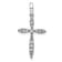 Rhodium Over 14k White Gold Diamond Cross Pendant