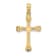 14k Yellow Gold Polished Beveled Cut-out Cross Pendant