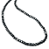 Black Spinel and Diamond Washer Sterling Silver Necklace 75.00ctw