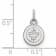 Rhodium Over Sterling Silver NHL LogoArt Winnipeg Jets Extra Small Pendant