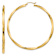 14k Yellow Gold 2 3/8" Polished Twisted Hoop Earrings