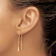 14k Yellow Gold Polished Cubic Zirconia Threader Earrings