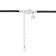 6-9.5mm Round White Freshwater Pearl Black Leather Lariat Necklace with
Sterling Silver Clasp
