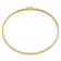14K Yellow Gold Hexagonal Design Diamond-cut Flexible Bangle