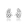 Marquise CZ Cluster Stud Earrings In Sterling Silver