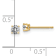 14K Yellow Gold 1/3ct. 3.5mm Round J-K Color Moissanite Earrings