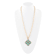 Barse Turquoise Maltese Cross Pendant Necklace In Bronze