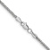 Rhodium Over 14k White Gold 2mm 3-Wire Wheat Link 18 Inch Chain
