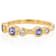 Tanzanite And Lab-Grown Diamond Band Ring In 18K Gold Over Sterling
Silver 0.44ctw