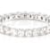 Moissanite Eternity Band In PlatInum-Enhanced Sterling Silver