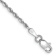 Rhodium Over 14k White Gold Diamond-Cut Quadruple Rope Chain Bracelet
