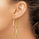 14k Yellow Gold 2 1/2" Polished Round Endless Hoop Earrings
