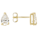Lab-Grown Diamond Pear Shape Martini Stud Earrings In 14K Gold 1.00ctw