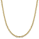14K Yellow Gold 4.9mm Semi-solid Diamond-cut Open Link Cable Chain Necklace