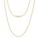 Cuban Link Chain Necklace 1.8MM In 14K Yellow Gold Over Sterling Silver
24 Inch