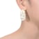 Freshwater Pearl Pear Shape Drop Earrings In 14K Gold Over Sterling Silver