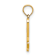 14k Yellow Gold Script Letter L Initial Pendant